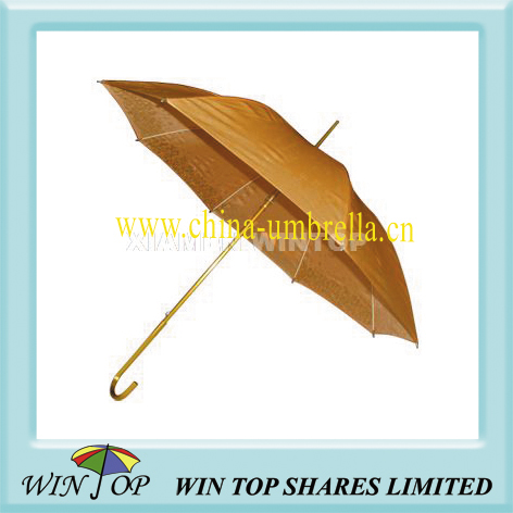Auto straight aluminum golden color umbrella