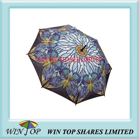23 inch butterfly design rain umbrella