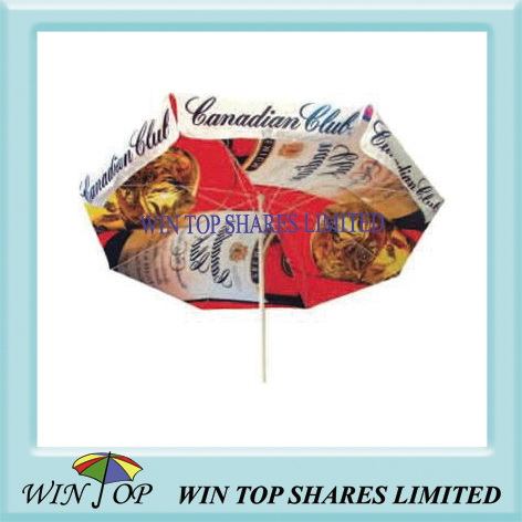 Canadian club printing beach umbrella