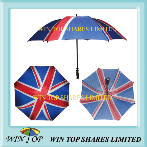 UK flag golf umbrella