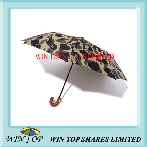 Camouflage design 3 folding umbrella