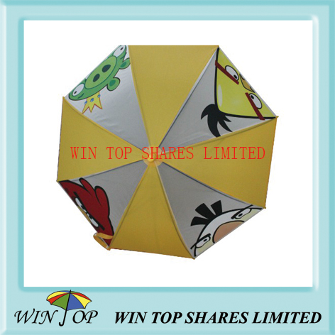 Angry bird children PVC umbrella