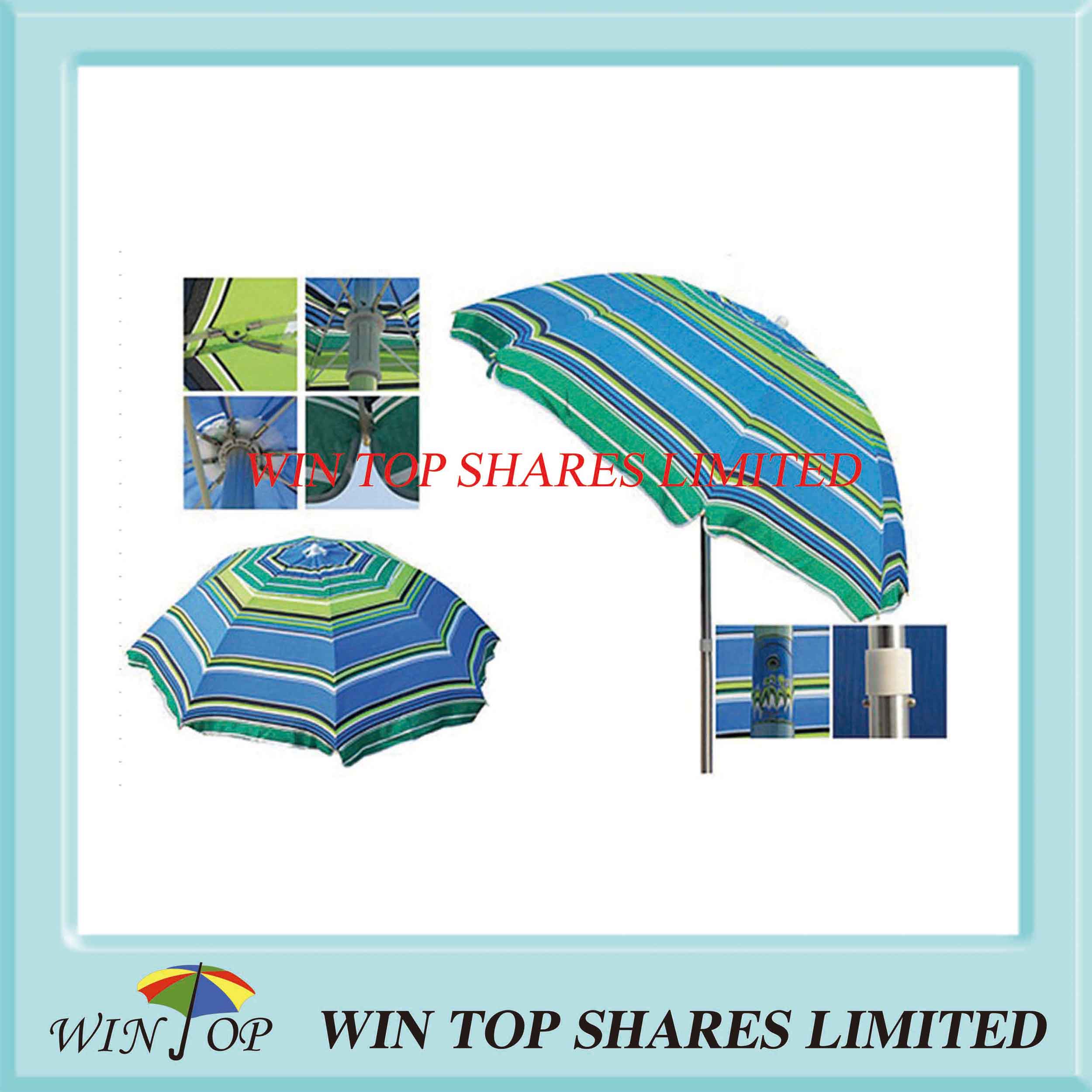 Fashion and Strong Beach Umbrella with Tilt