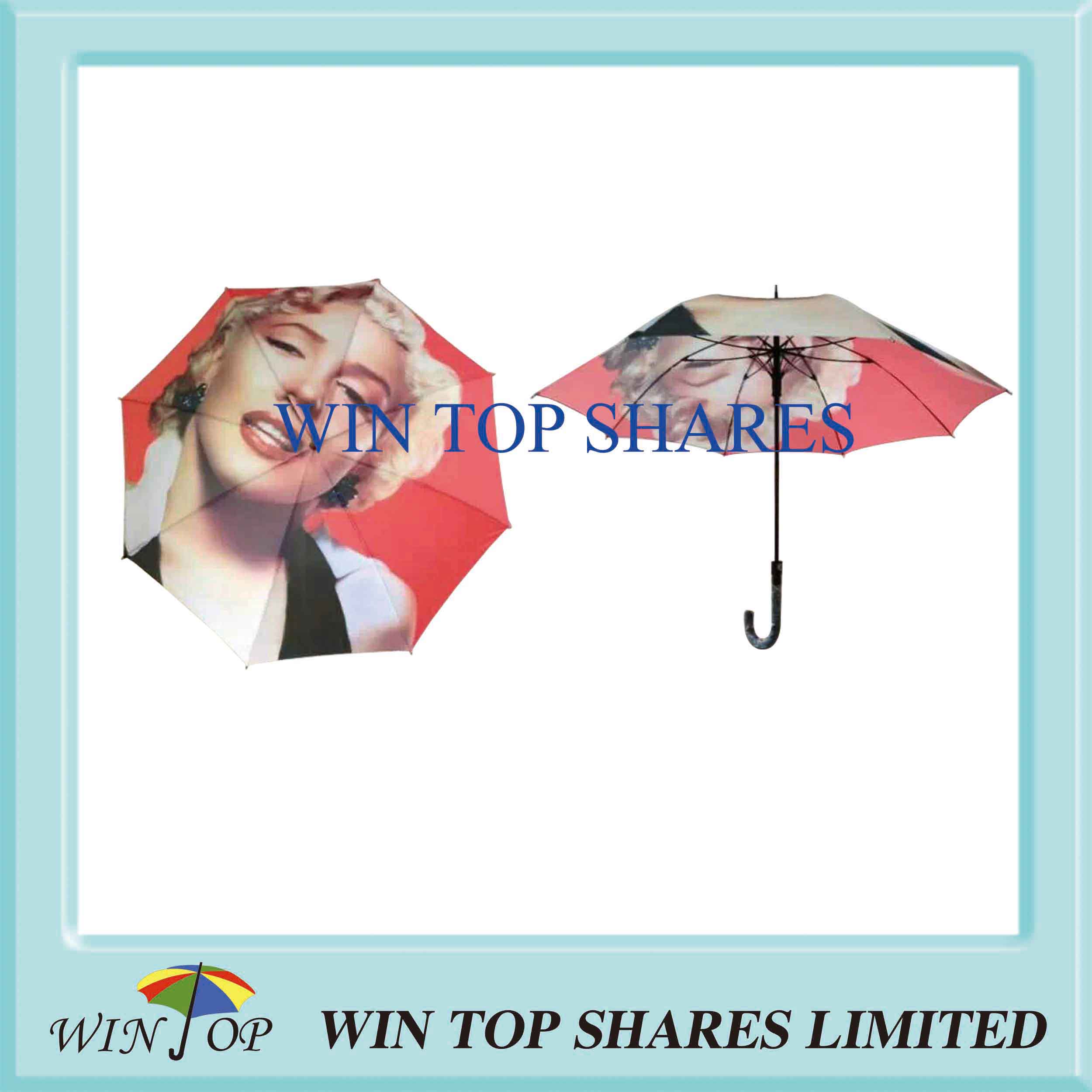 Marilyn Monroe sublimation  Auto Gift Umbrella