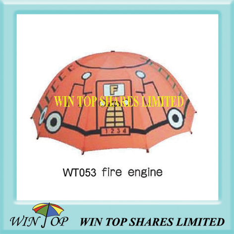 18" fire engine cartoon umbrella