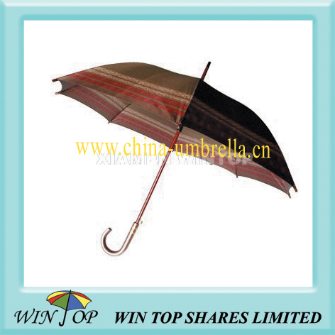 23" auto straight wooden umbrella and parasol