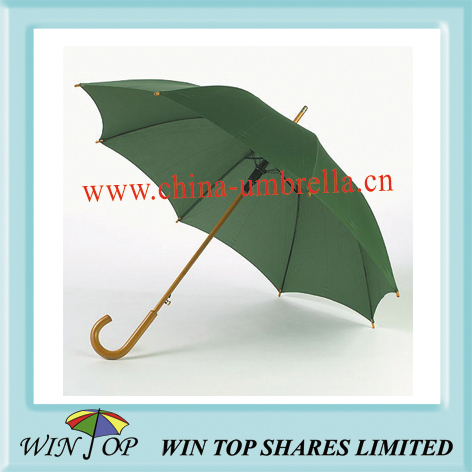 23" auto straight polyester rain umbrella