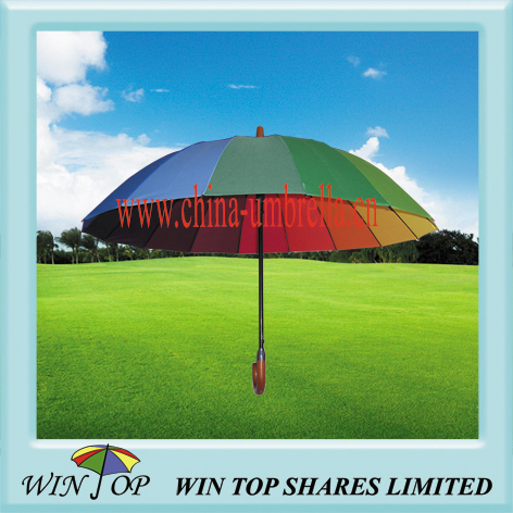 16K straight rainbow colorful umbrella, colored um