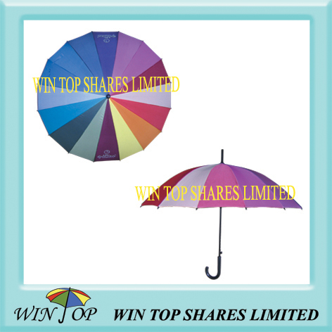 Promotional rainbow umbrella