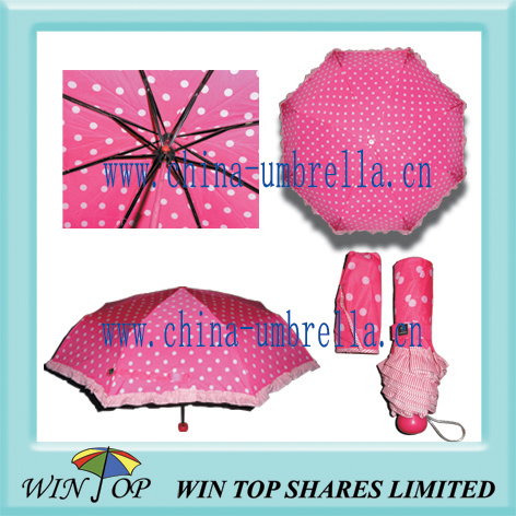 dot design  Ladies folding umbrella